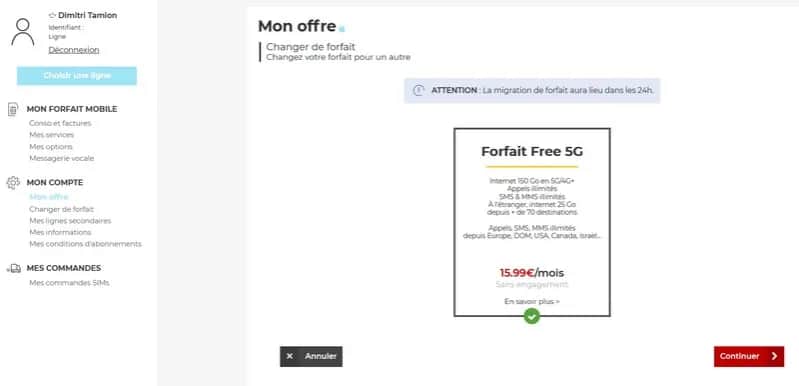 Comment faire pour changer de forfait chez Free Mobile facilement et rapidement