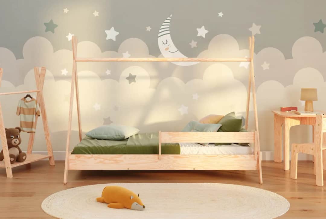 Lit cabane haut : une oasis dans la chambre